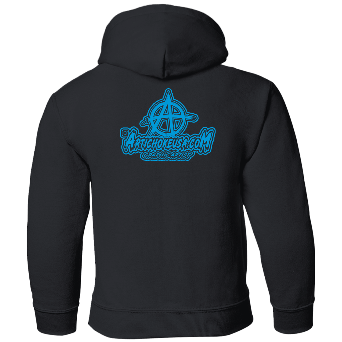 ArtichokeUSA Custom Design. Don't Eat Cookies And Spend Cache! Delete Them! Cookie Monster and Richie Rich Fan Art/Parody. Youth Pullover Hoodie