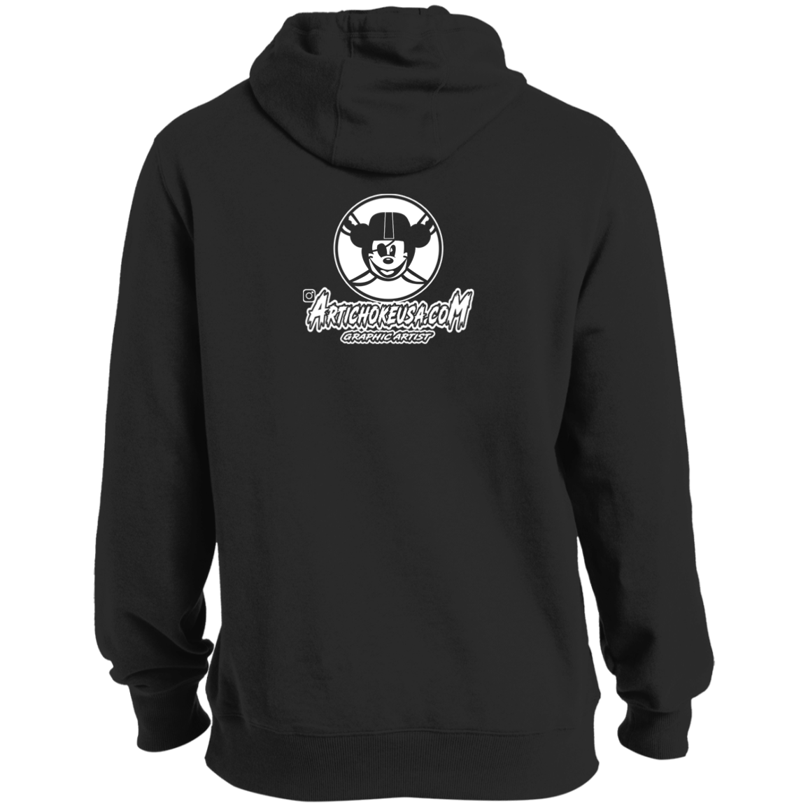 ArtichokeUSA Custom Design. Las Vegas Raiders & Mickey Mouse Mash Up. Fan Art. Parody. Ultra Soft Pullover Hoodie