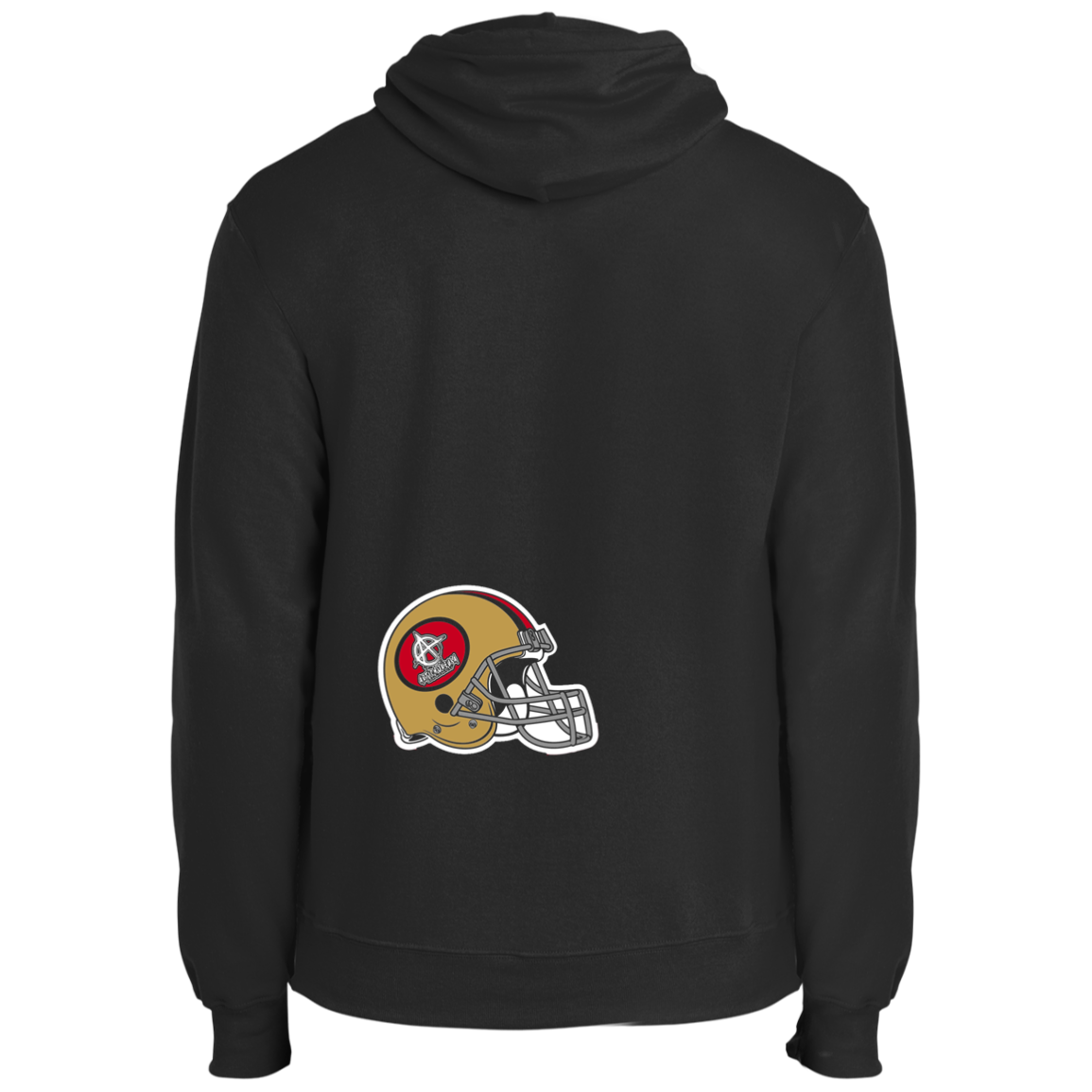 ArtichokeUSA Custom Design #50. 9ers Love. SF 49ers Fan Art. Let's Make Your Own Custom Team Shirt. Fleece Pullover Hoodie