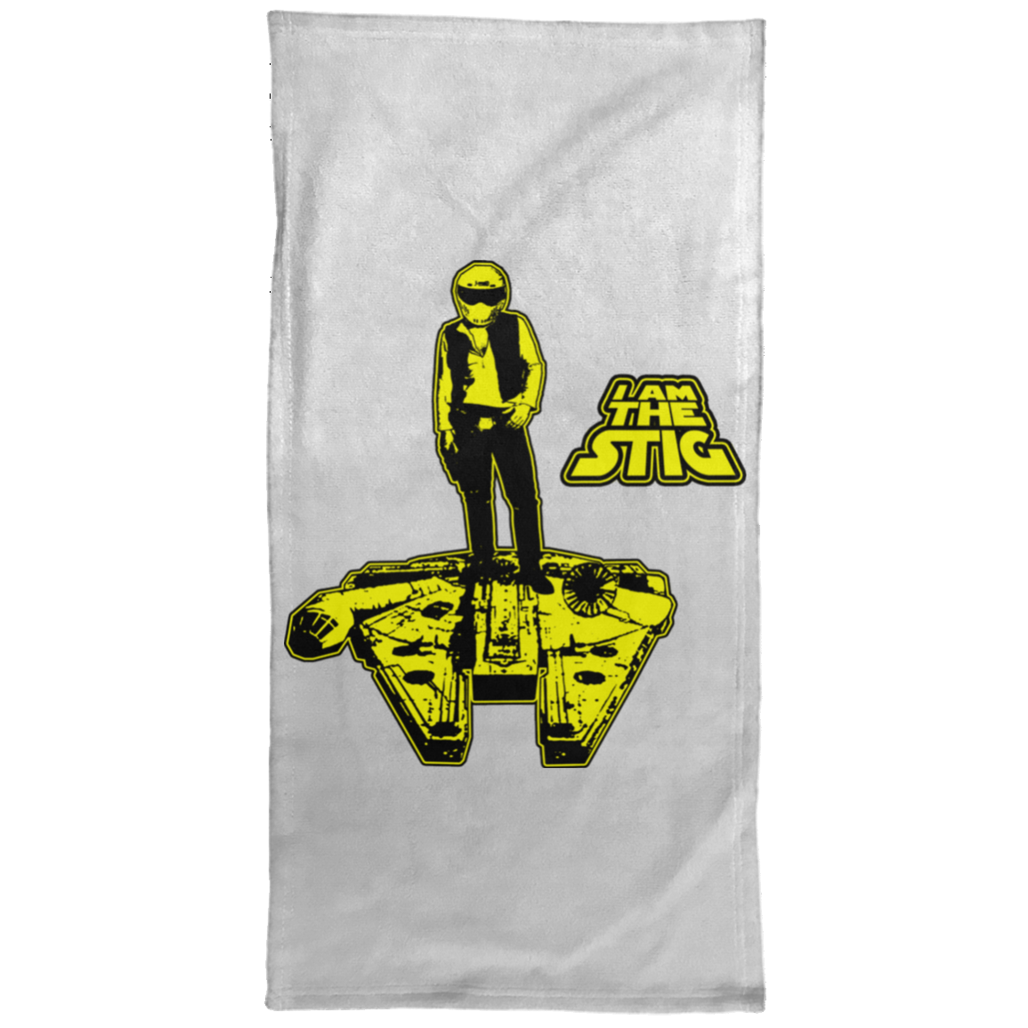 ArtichokeUSA Custom Design #39. Solo Stig - Stig/Star Wars Parody. TV Music Movies. Hand Towel - 15x30