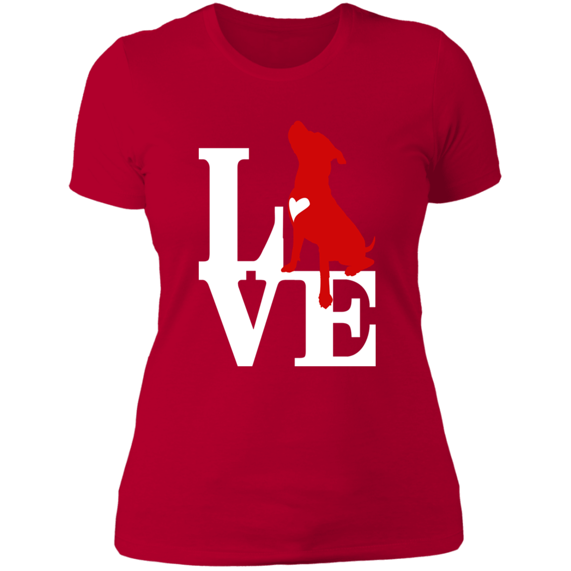 ArtichokeUSA Custom Design. Pitbull Love. Ladies' Boyfriend T-Shirt
