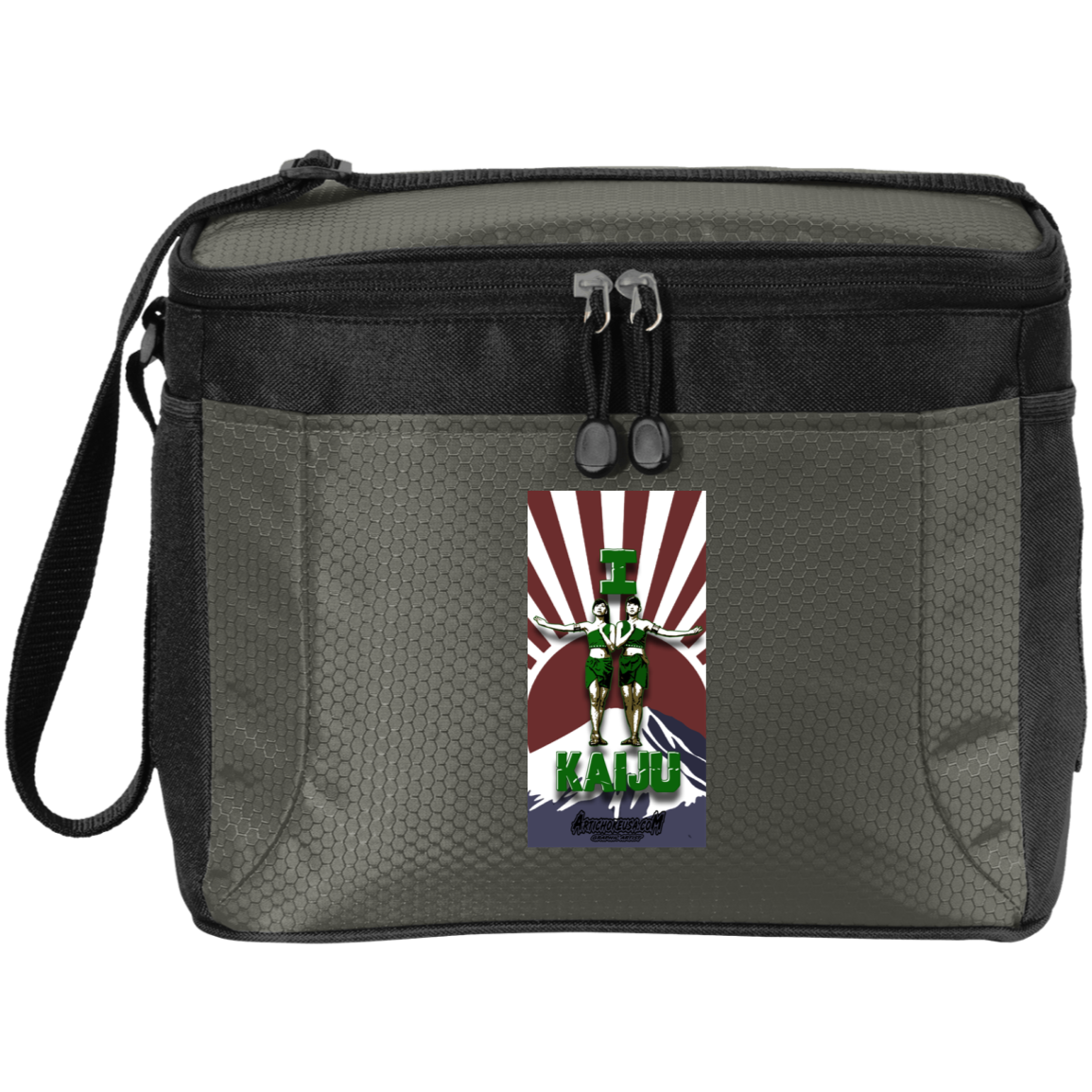 ArtichokeUSA Custom Design. I Heart Kaiju. Fan Art. 12-Pack Cooler