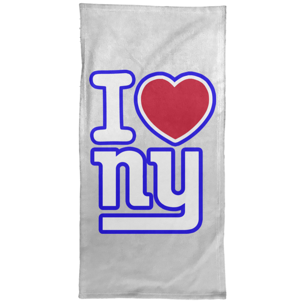 ArtichokeUSA Custom Design. I heart New York Giants. NY Giants Football Fan Art. Towel - 15x30