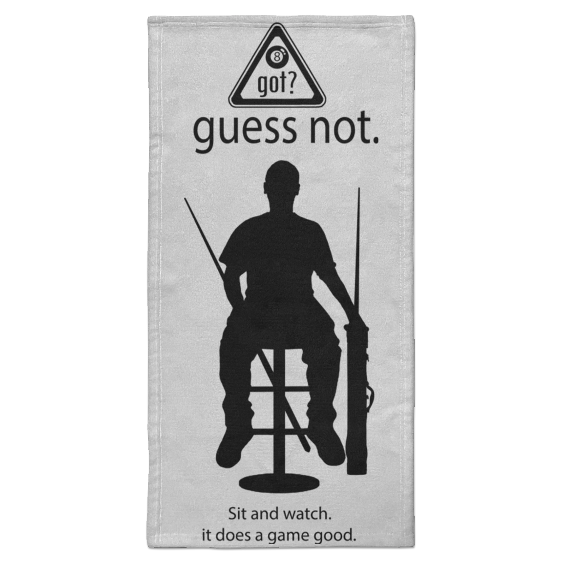 The GHOATS Custom Design. #40 Got Game? / Guess Not. Towel - 15x30