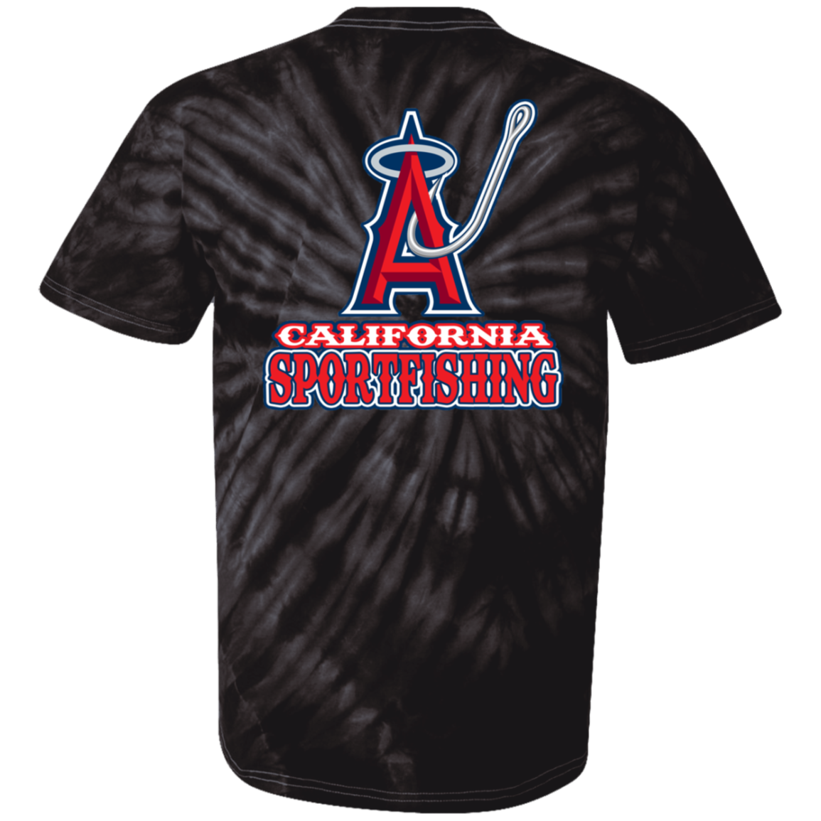 ArtichokeUSA Custom Design. Anglers. Southern California Sports Fishing. Los Angeles Angels Parody. Youth Tie Dye T-Shirt