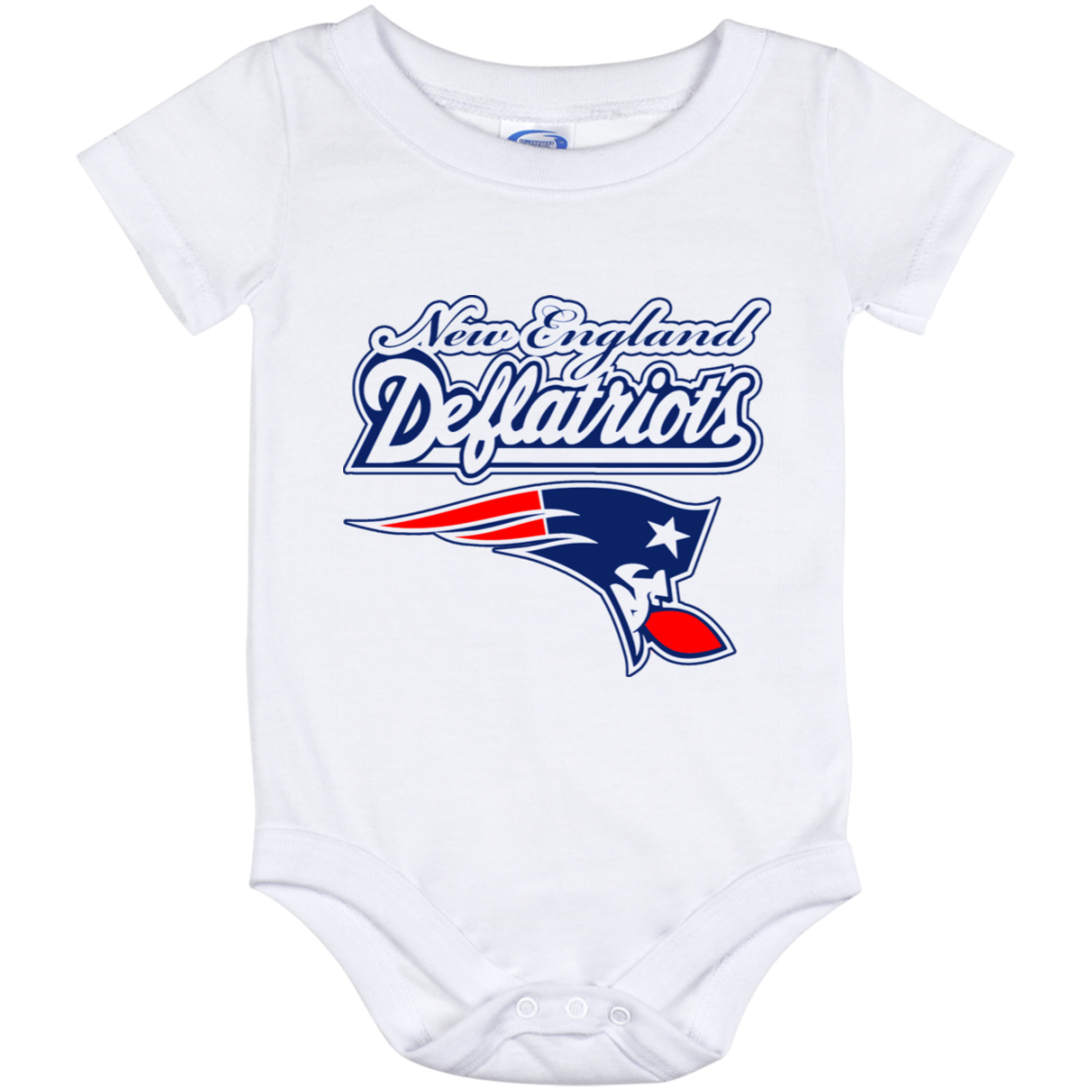 ArtichokeUSA Custom Design. New England Deflatriots. New England Patriots Parody. Baby Onesie 12 Month