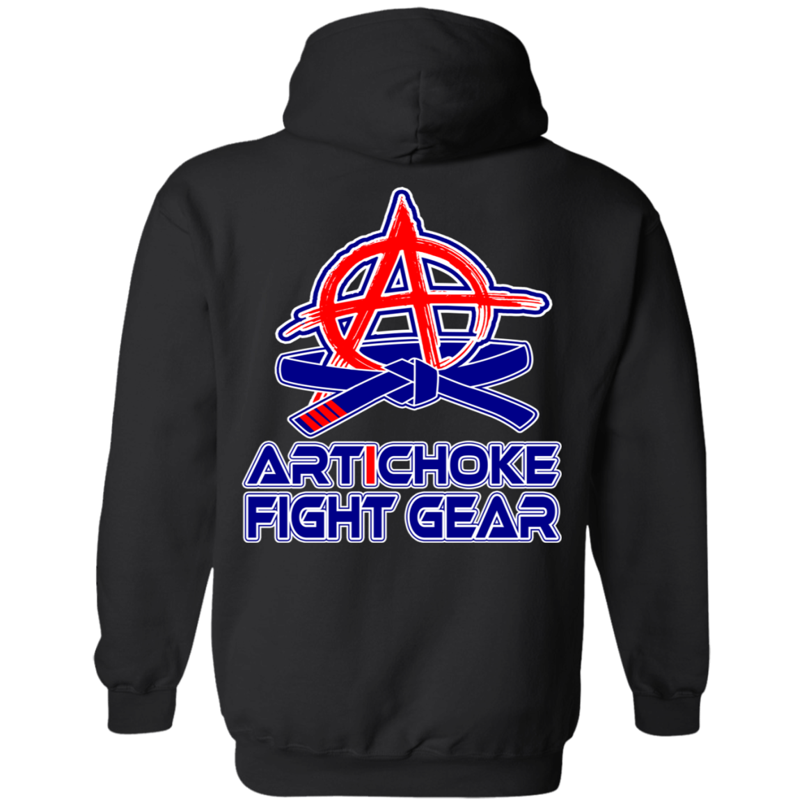 Artichoke Fight Gear Custom Design #2. BJJ MLB Parody v1. Basic Hoodie