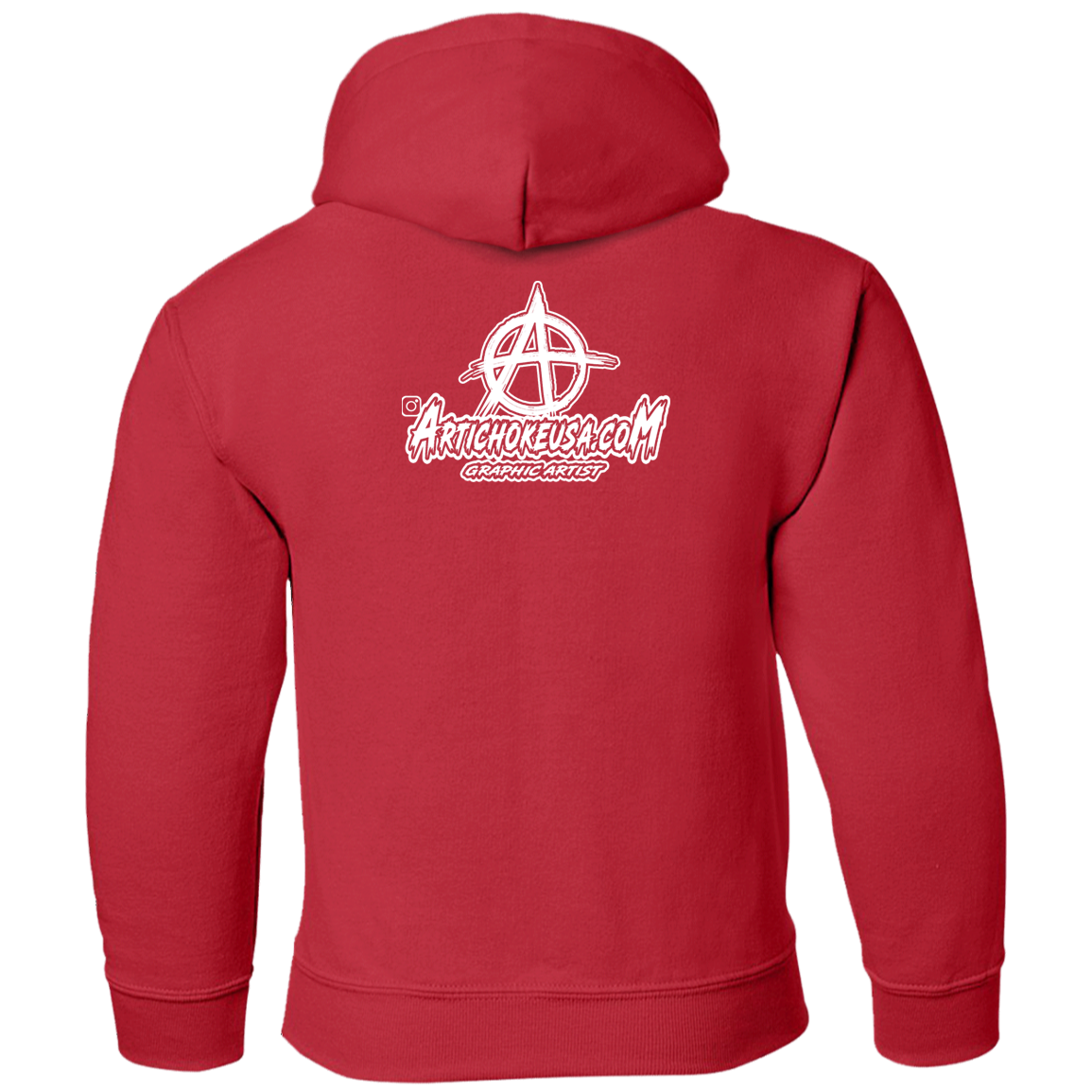 ArtichokeUSA Custom Design. Adobo. Adidas Parody. Youth Pullover Hoodie