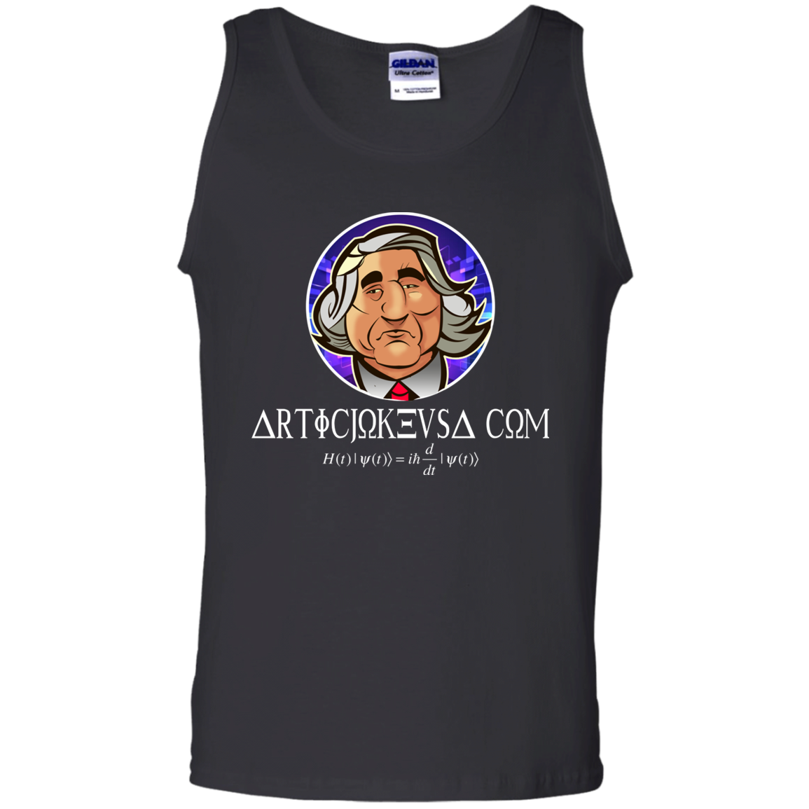 ArtichokeUSA Custom Design. Michio Kaku Fan Art. Men's 100% Cotton Tank Top