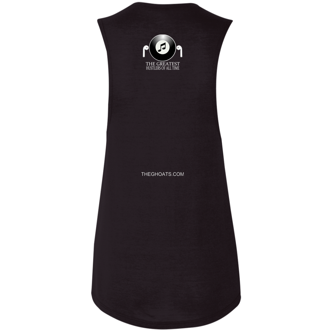The GHOATS Custom Design. #19 Pool & Music. Ladies' Flowy Muscle Tank