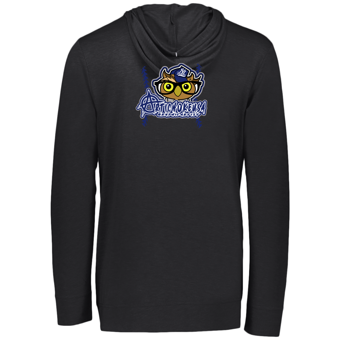 ArtichokeUSA Character and Font design. New York Owl. NY Yankees Fan Art. Let's Create Your Own Team Design Today. Eco Triblend T-Shirt Hoodie