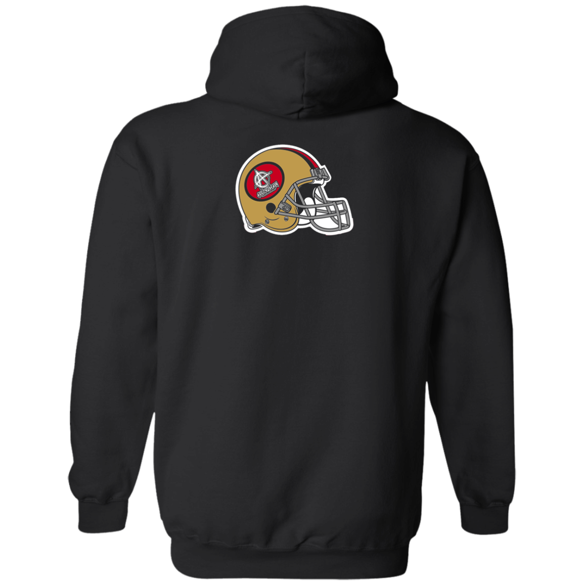 ArtichokeUSA Custom Design #50. 9ers Love. SF 49ers Fan Art. Let's Make Your Own Custom Team Shirt. Basic Pullover Hoodie
