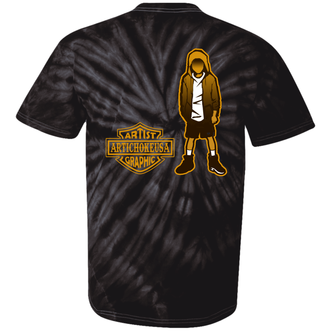 ArtichokeUSA Custom Design. Façade: (Noun) A false appearance that makes someone or something seem more pleasant or better than they really are. Youth Tie Dye T-Shirt