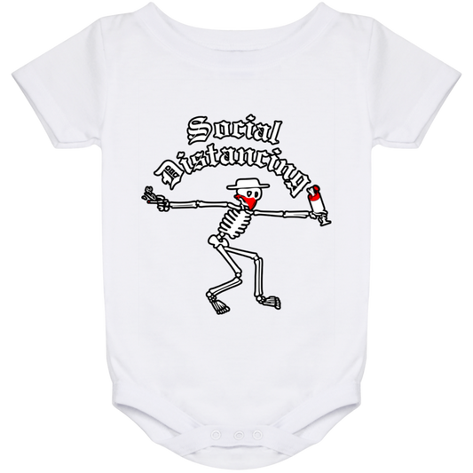 ArtichokeUSA Custom Design. Social Distancing. Social Distortion Parody. Baby Onesie 24 Month