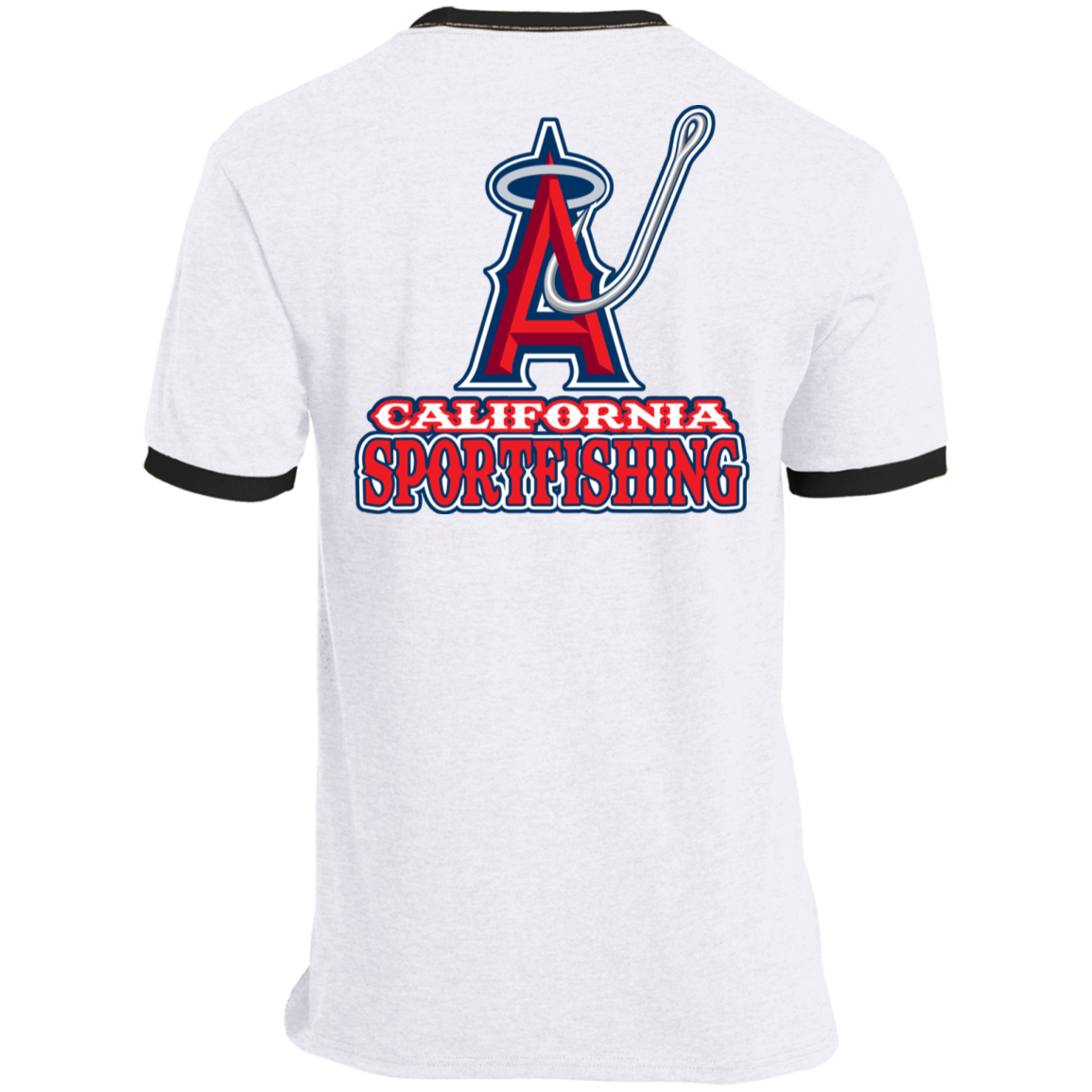 ArtichokeUSA Custom Design. Anglers. Southern California Sports Fishing. Los Angeles Angels Parody. Ringer Tee