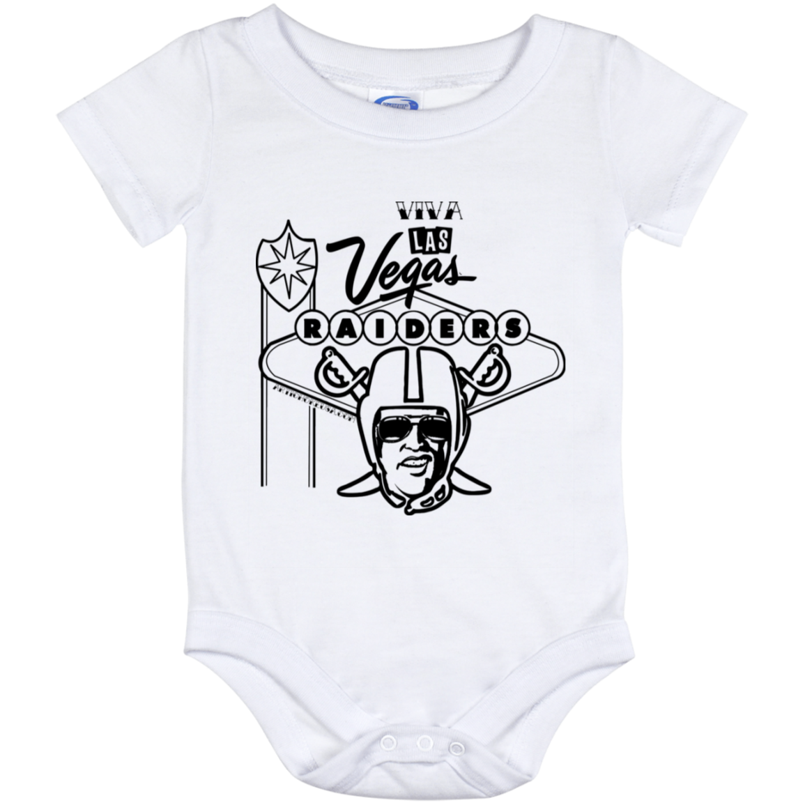 ArtichokeUSA Custom Design. Las Vegas Raiders. Las Vegas / Elvis Presley Parody Fan Art. Let's Create Your Own Team Design Today. Baby Onesie 12 Month