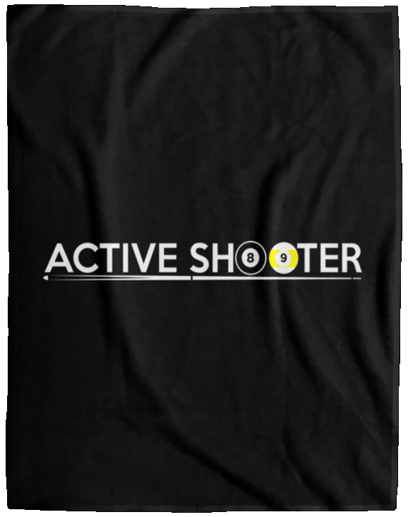 The GHOATS Custom Design #1. Active Shooter. Plush Fleece Blanket - 60x80