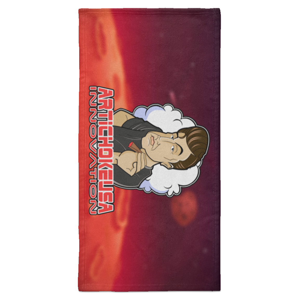 ArtichokeUSA Custom Design. Innovation. Elon Musk Parody Fan Art. Towel - 15x30