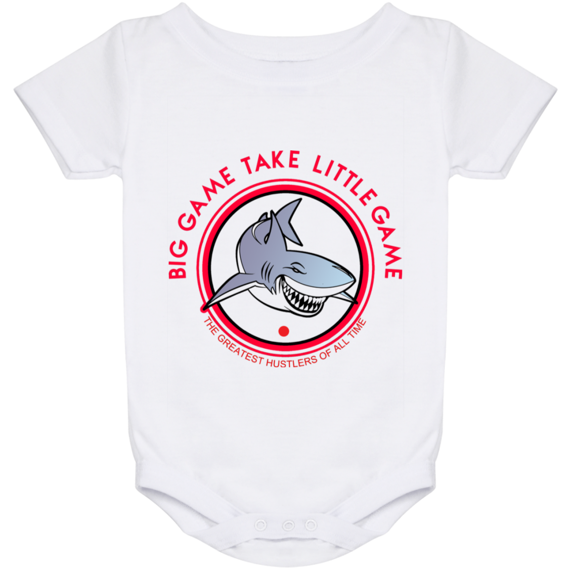 The GHOATS Custom Design. #25 Big Game Take Little Game. Baby Onesie 24 Month