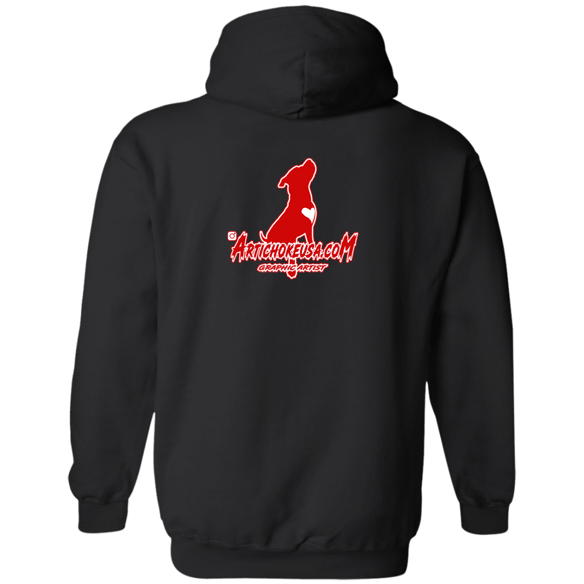ArtichokeUSA Custom Design. Pitbull Love. Basic Pullover Hoodie