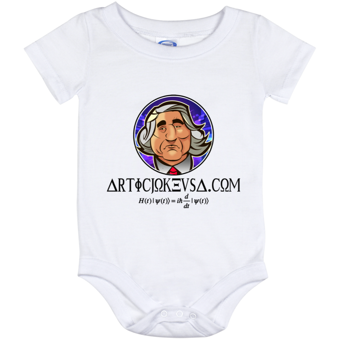 ArtichokeUSA Custom Design. Michio Kaku Fan Art. Baby Onesie 12 Month