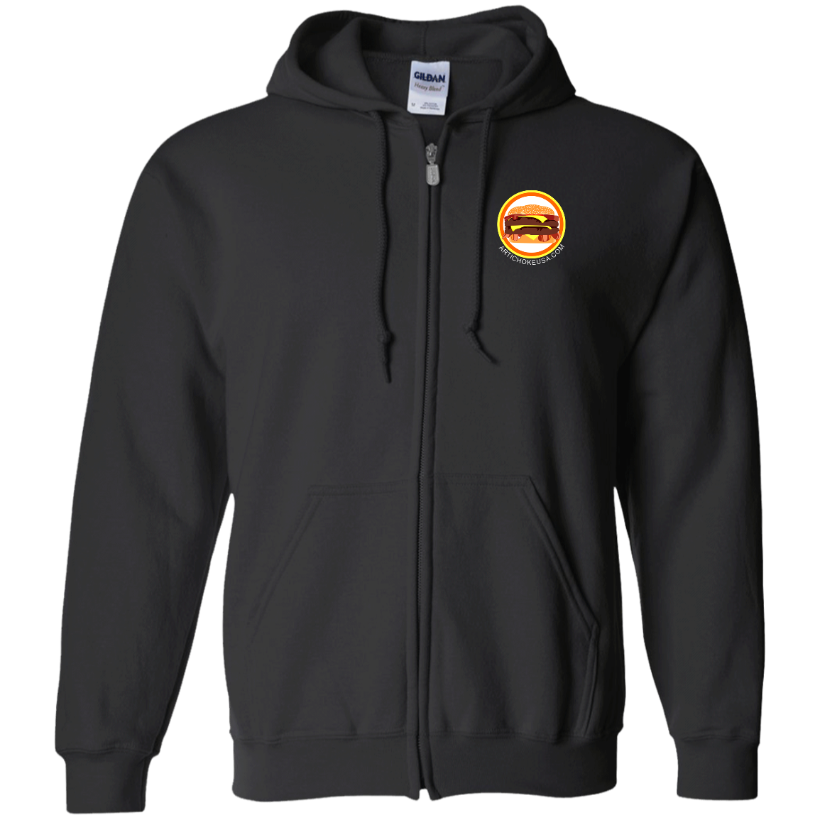 ArtichokeUSA Custom Design. Best Friends Forever. Bacon Cheese Burger. Zip Up Hooded Sweatshirt