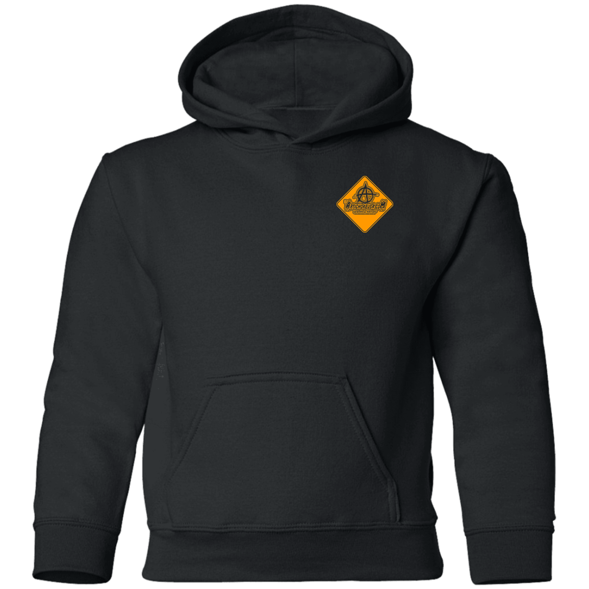 ArtichokeUSA Custom Design. Art Work Ahead. 24,901 Miles (Miles Around the Earth). Youth Pullover Hoodie