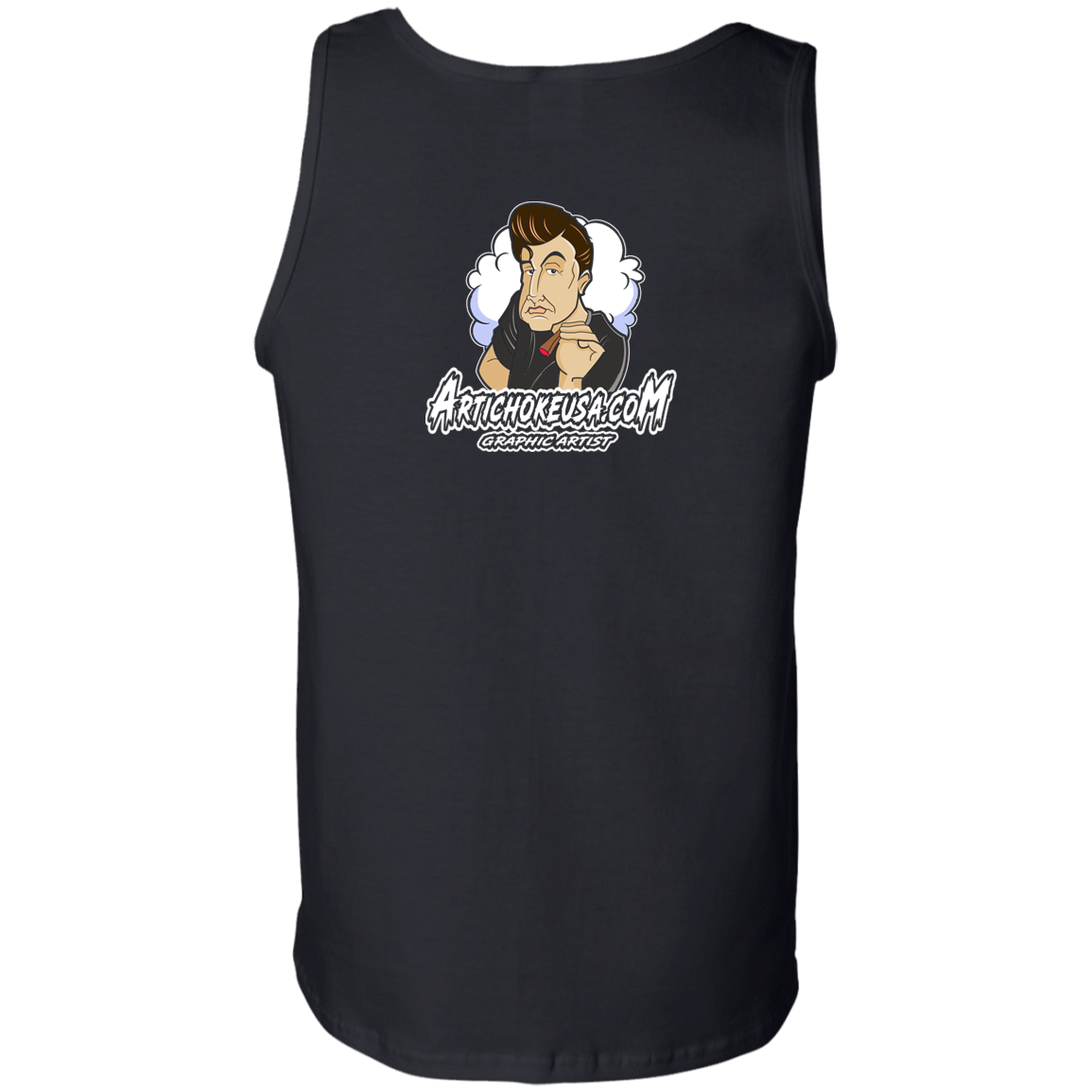 ArtichokeUSA Custom Design. Innovation. Elon Musk Parody Fan Art. Men's 100% Cotton Tank Top