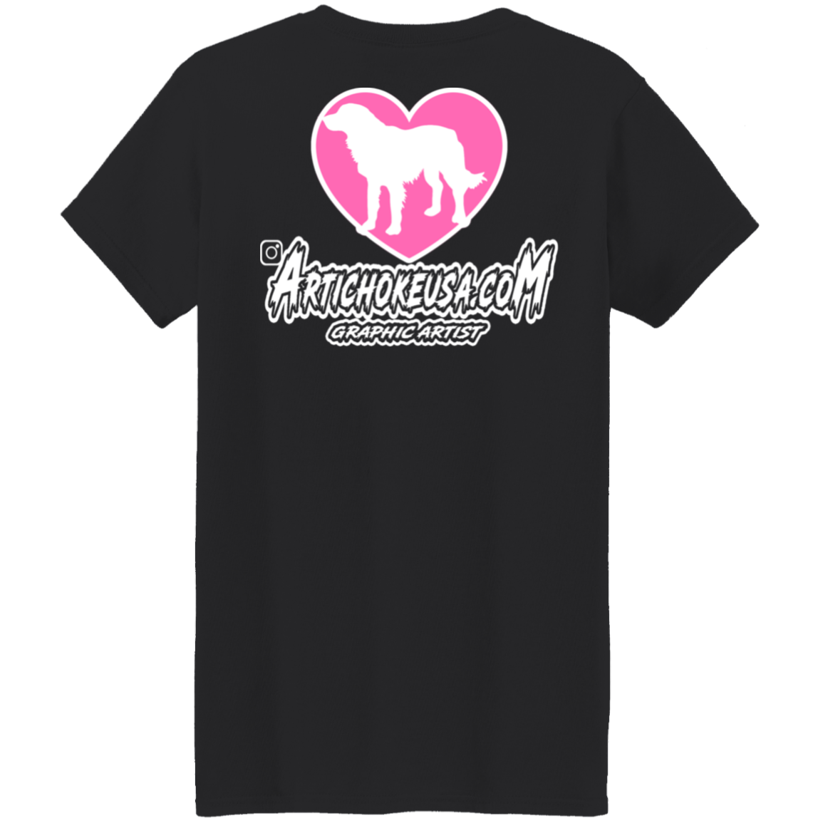 ArtichokeUSA Custom Design. Ruffing the Passer. Labrador Edition. Female Version. Ladies' 5.3 oz. T-Shirt