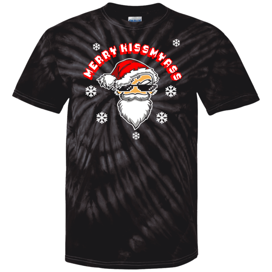 ArtichokeUSA Custom Design. Merry Kiss My Ass. 100% Cotton Tie Dye T-Shirt