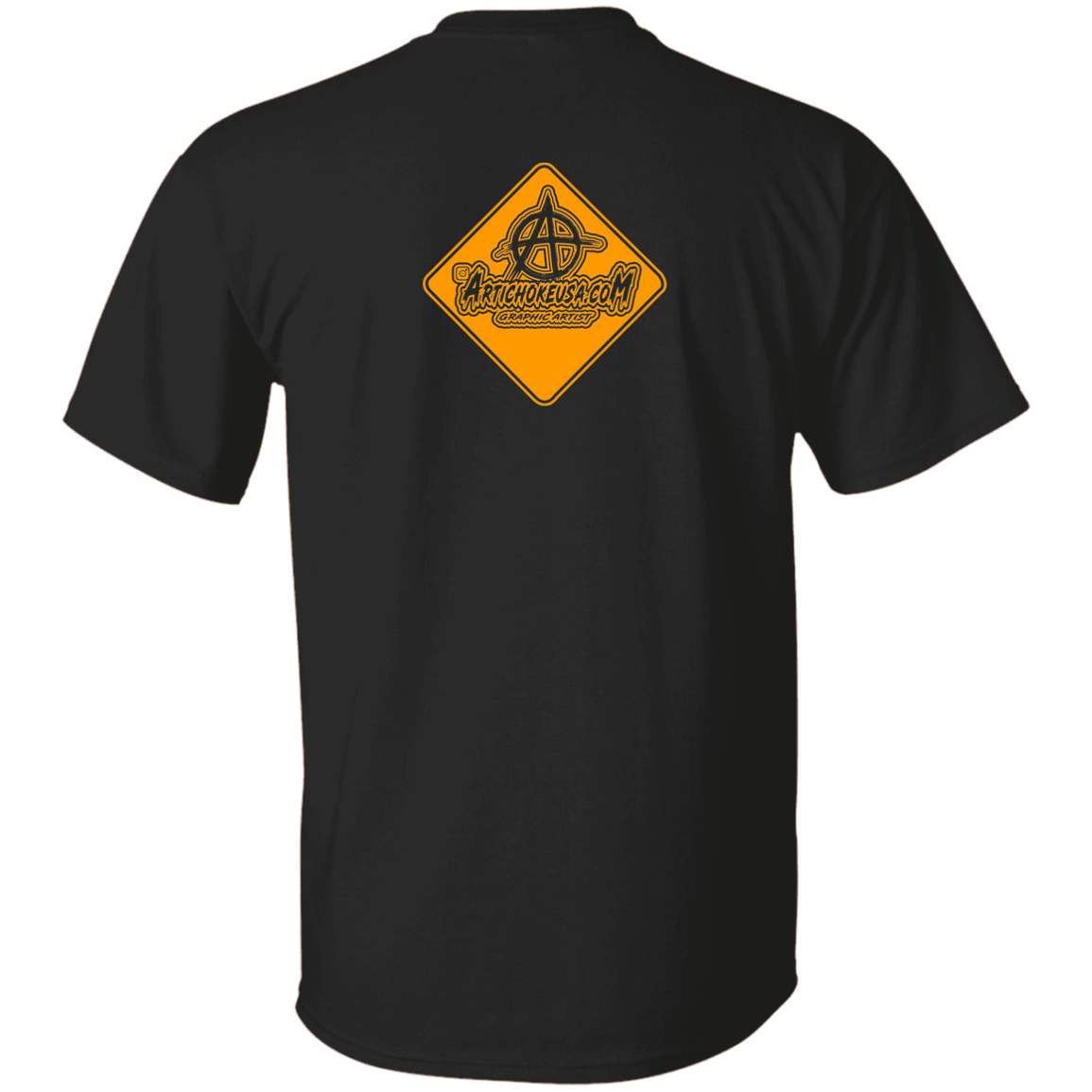 ArtichokeUSA Custom Design. Art Work Ahead. 24,901 Miles (Miles Around the Earth). 100% Cotton T-Shirt