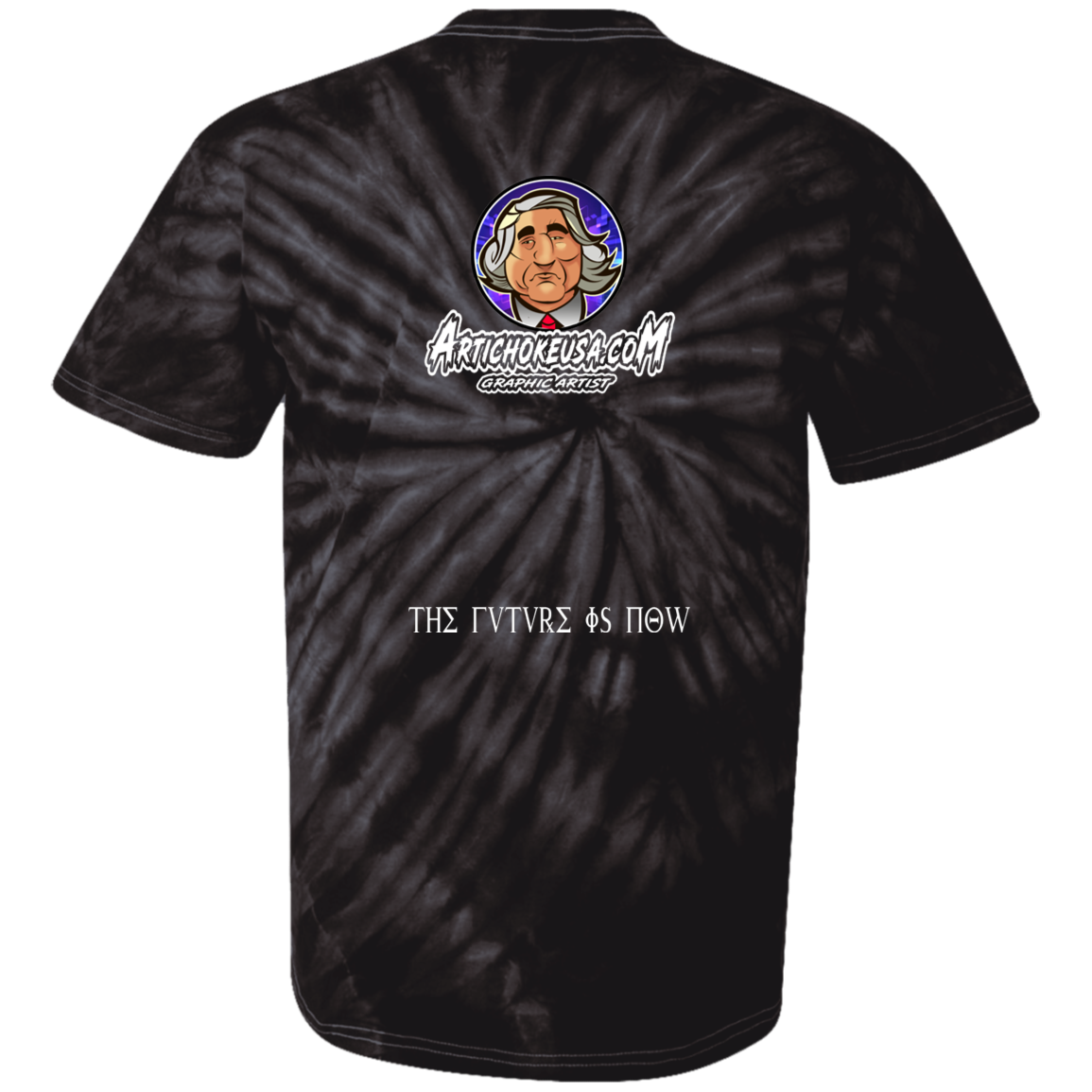 ArtichokeUSA Custom Design. Michio Kaku Fan Art. 100% Cotton Tie Dye T-Shirt