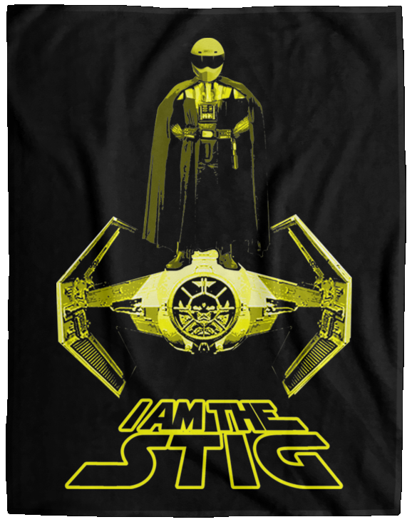 ArtichokeUSA Custom Design. I am the Stig. Vader/ The Stig Fan Art. Fleece Blanket - 60x80