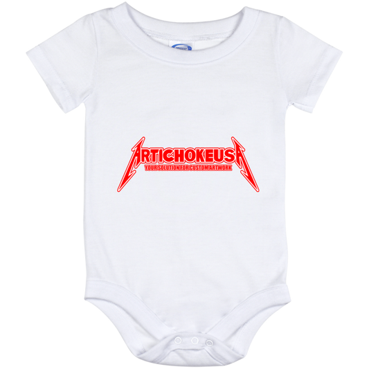 ArtichokeUSA Custom Design. Metallica Style Logo. Let's Make One For Your Project. Baby Onesie 12 Month