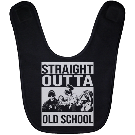 ArtichokeUSA Custom Design. Straight Outta Old School. The GOATs of Rap. Baby Bib