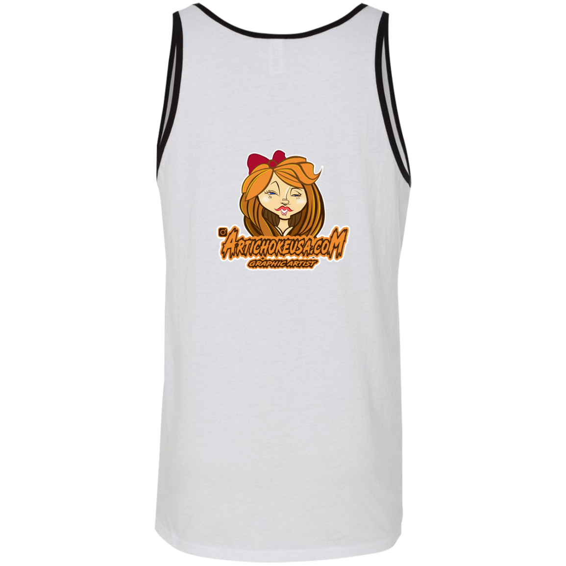 ZZ#21 Characters and Fonts. Aubrey. A show case of my characters and font styles. Unisex Tank