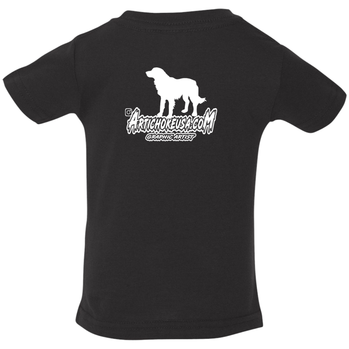 ArtichokeUSA Custom Design. Ruffing the Passer. Golden Lab Edition. Infant Jersey T-Shirt