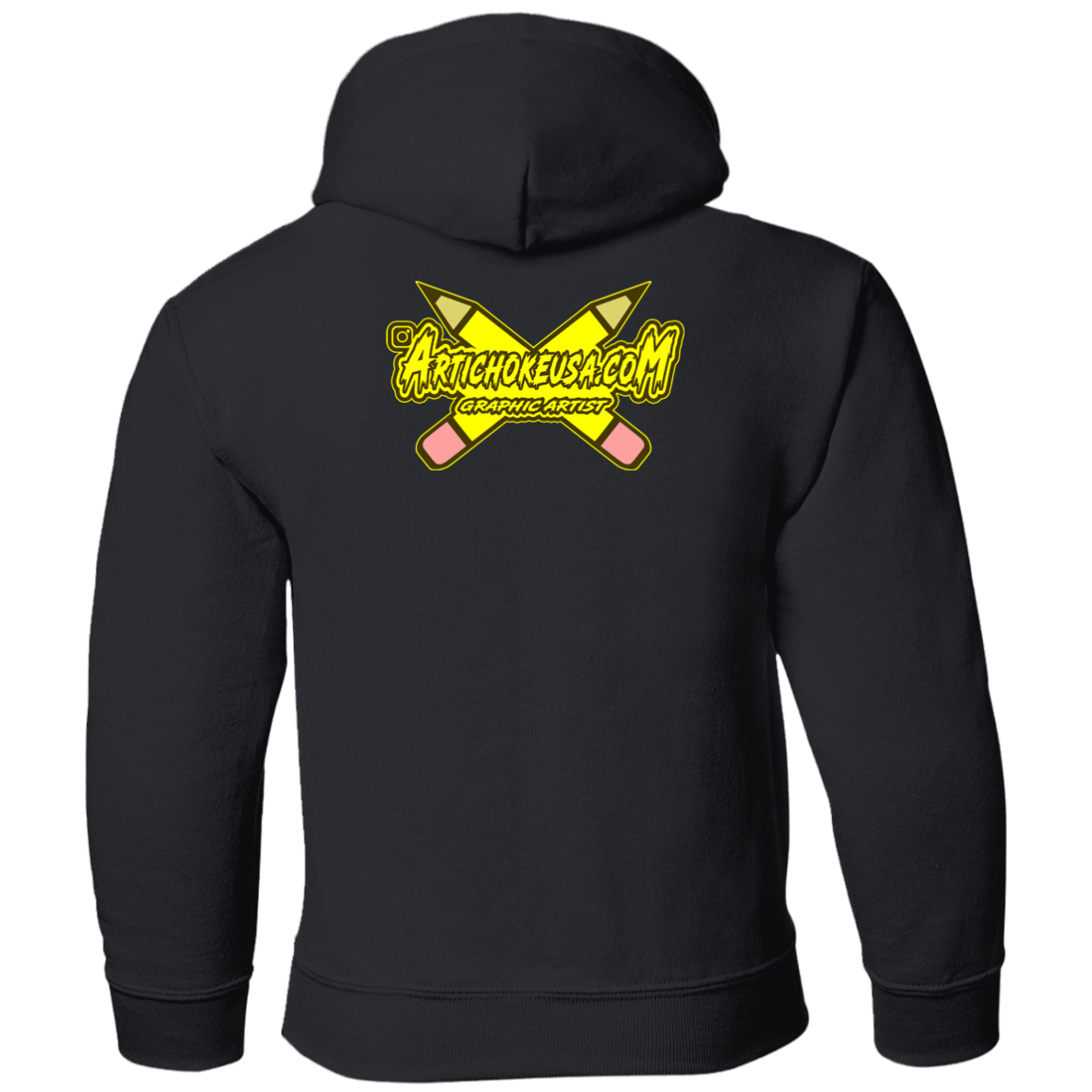 ArtichokeUSA Custom Design. Art Strong. Youth Pullover Hoodie