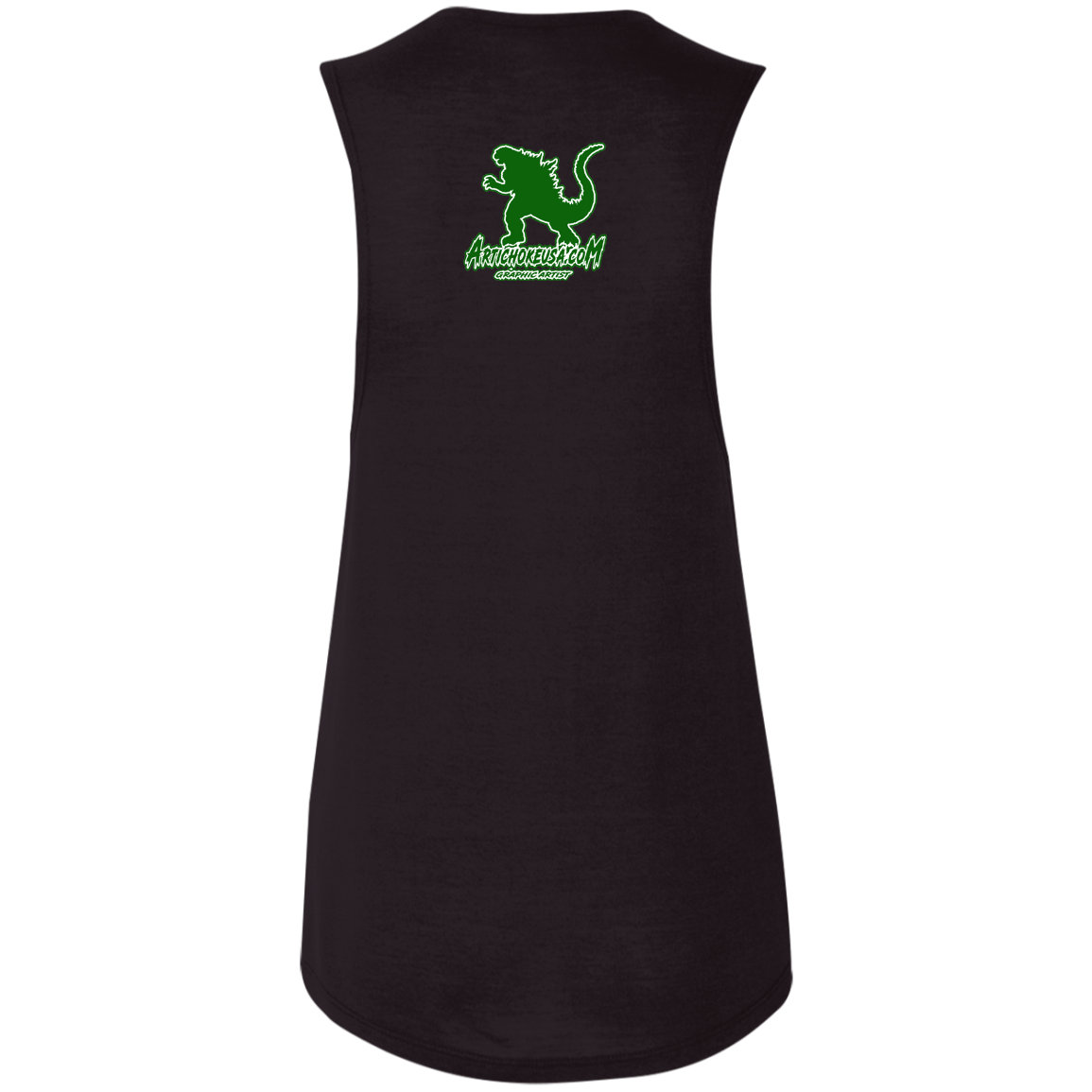 ArtichokeUSA Custom Design. I Heart Kaiju. Fan Art. Ladies' Flowy Muscle Tank