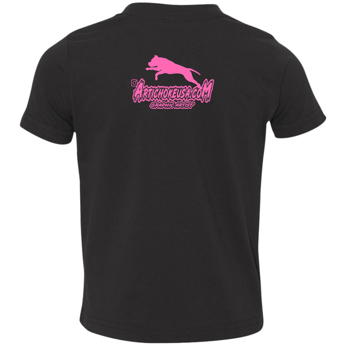 ArtichokeUSA Custom Design. Ruffing the Passer. Pitbull Edition. Female Version. Toddler Jersey T-Shirt