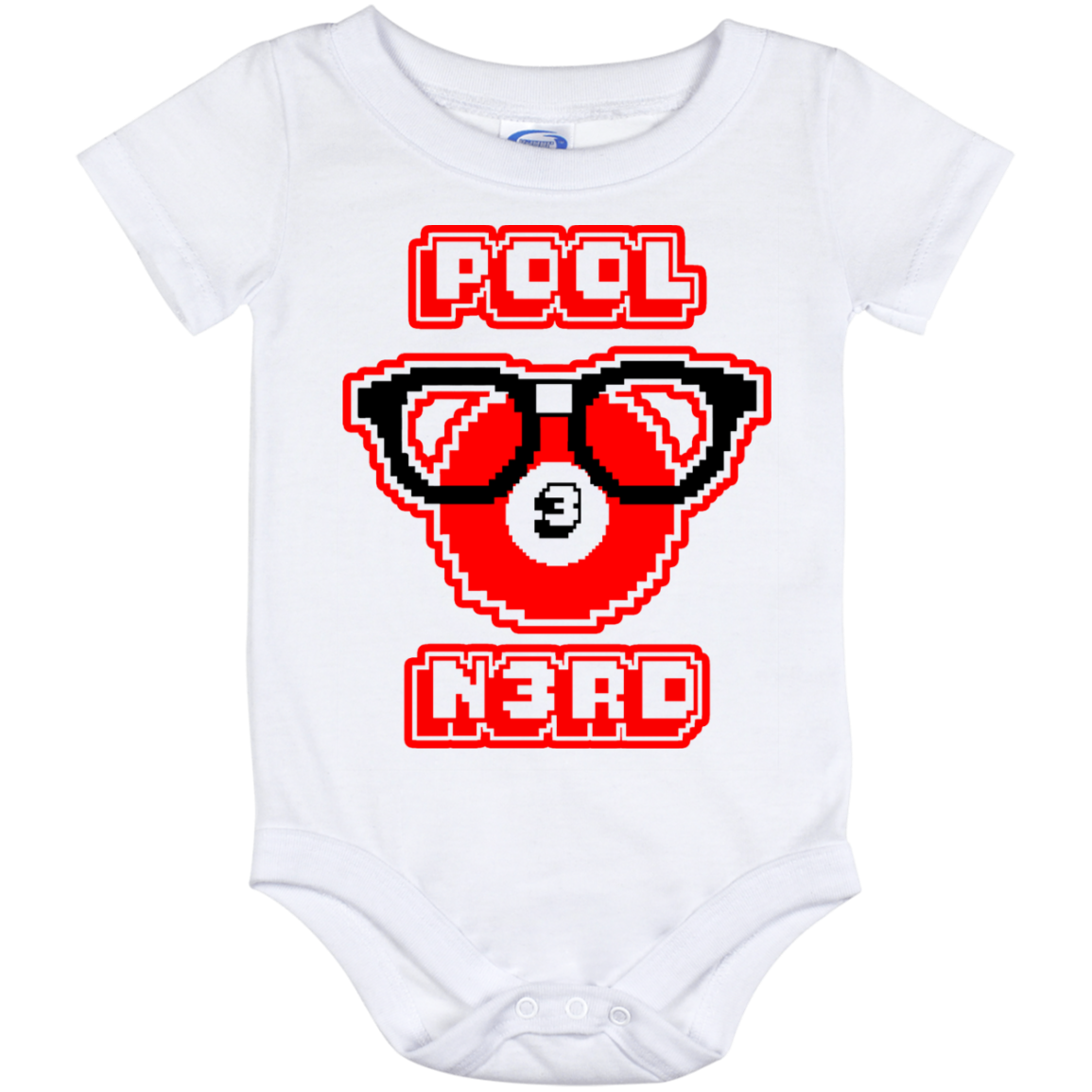 The GHOATS Custom Design. #24 POOL N3RD. Baby Onesie 12 Month