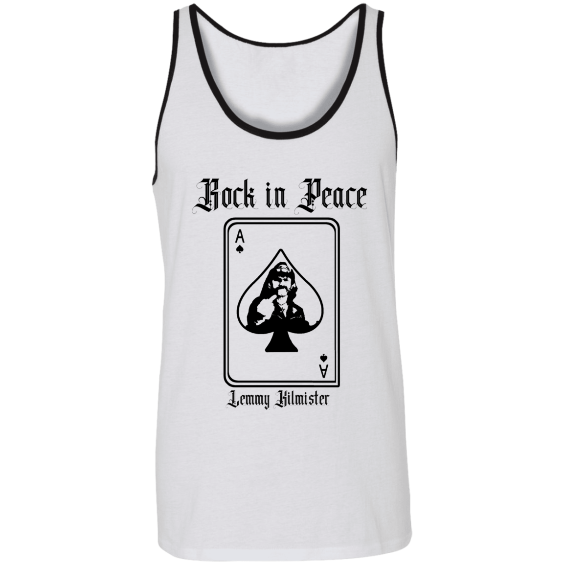 ArtichokeUSA Custom Design. Lemmy Kilmister "Ace of Spades" Tribute Fan Art Version 2 of 2. Unisex Tank