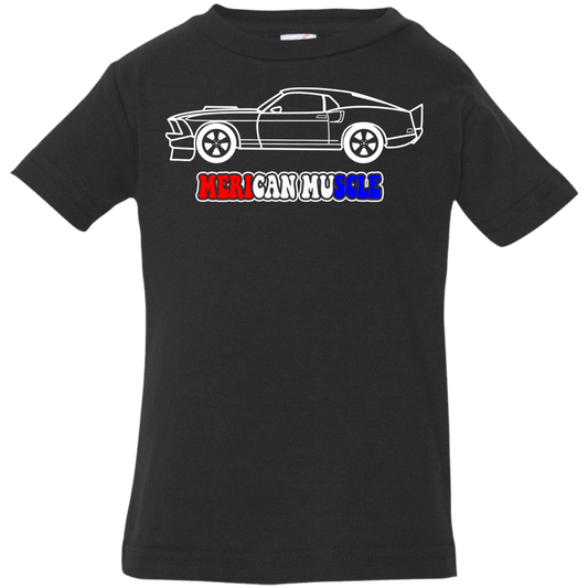 ArtichokeUSA Custom Design. Merican Muscle. Wu-Tang / Mustang Parody. Infant Jersey T-Shirt