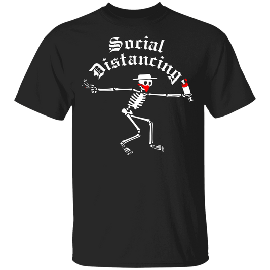 ArtichokeUSA Custom Design. Social Distancing. Social Distortion Parody. Youth 5.3 oz 100% Cotton T-Shirt