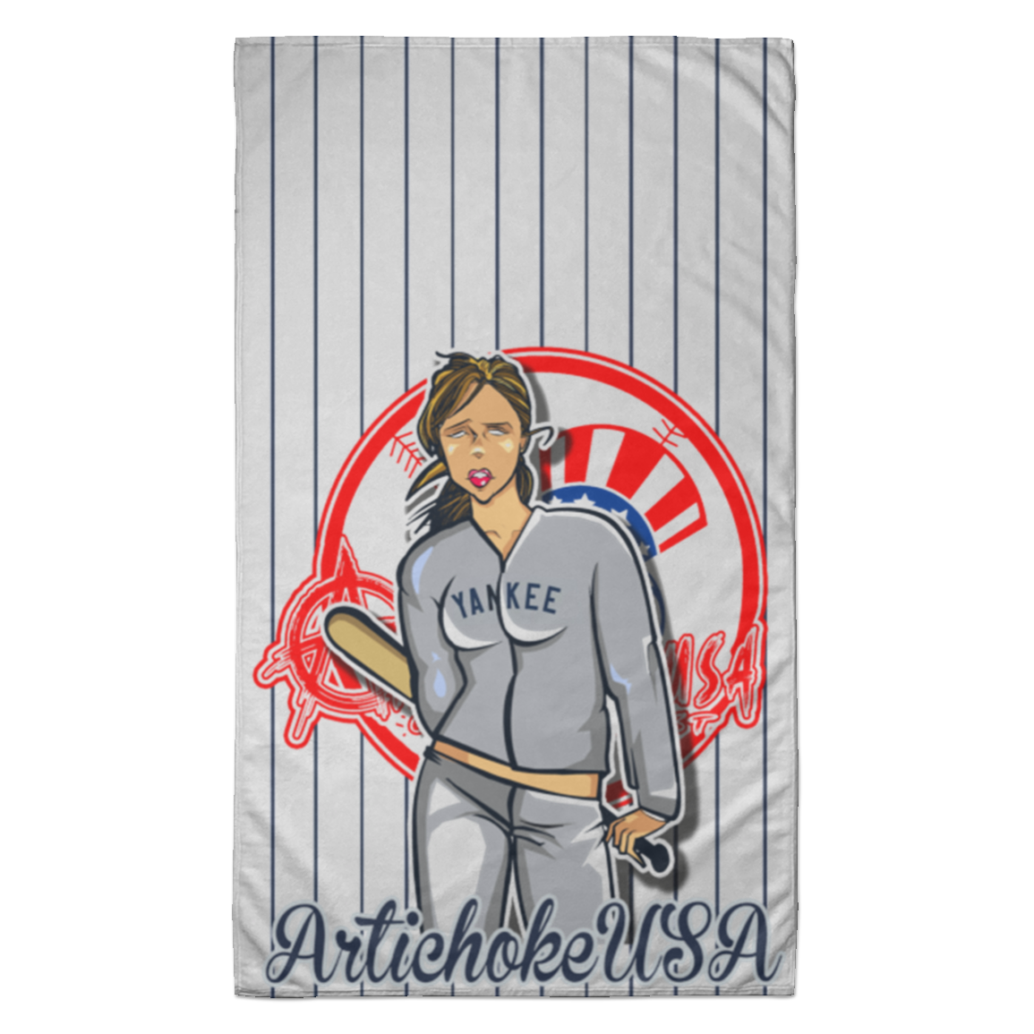 ArtichokeUSA Character and Font Design. Let’s Create Your Own Design Today. Brooklyn. Towel - 35x60