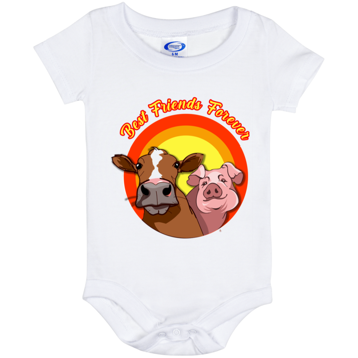 ArtichokeUSA Custom Design. Best Friends Forever. Bacon Cheese Burger. Baby Onesie 6 Month