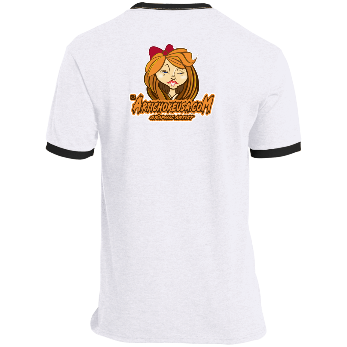 ZZ#21 Characters and Fonts. Aubrey. A show case of my characters and font styles. Ringer Tee
