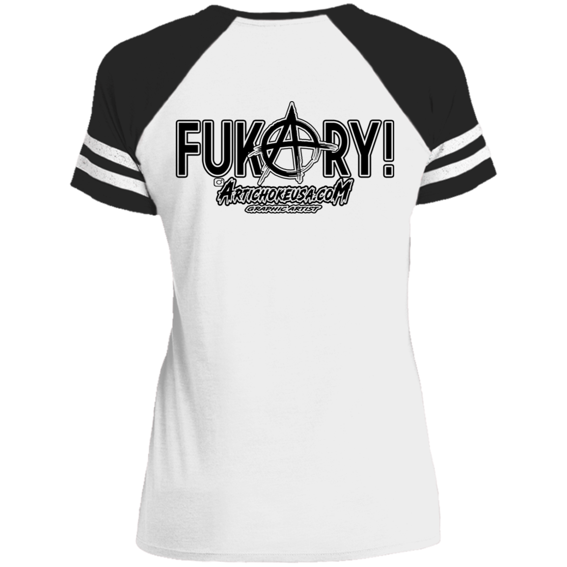 ArtichokeUSA Custom Design. FUKCERY. The New Bullshit. Ladies' Game V-Neck T-Shirt