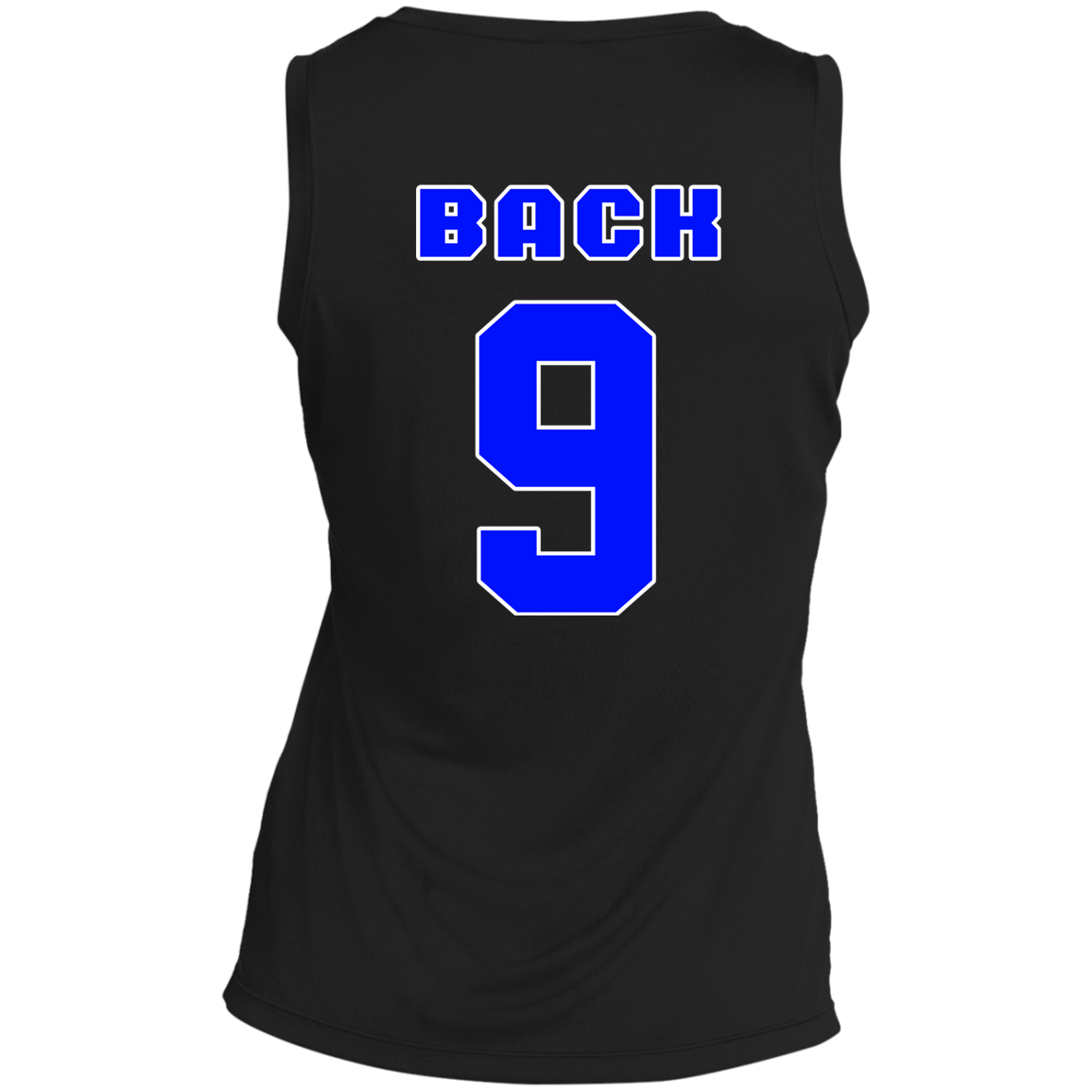 OPG Custom Design #17. Back 9. Ladies' Sleeveless V-Neck