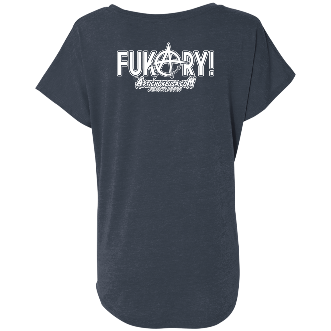 ArtichokeUSA Custom Design. FUKCERY. The New Bullshit. Ladies' Triblend Dolman Sleeve